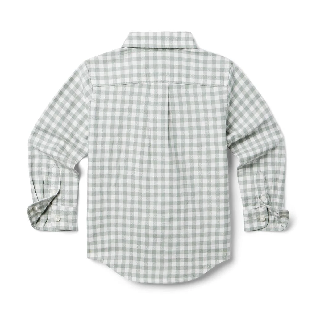 Janie and Jack Brushed Twill Plaid Button-Up (Toddler/Little Kids/Big Kids) 2