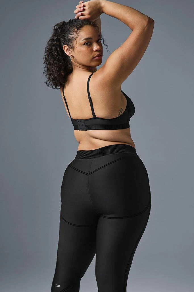 Alo Airlift Mesh Line Up High-Waist Legging - Black 12