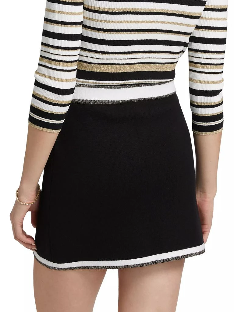 L'Agence Emi Contrast Trim Miniskirt 5