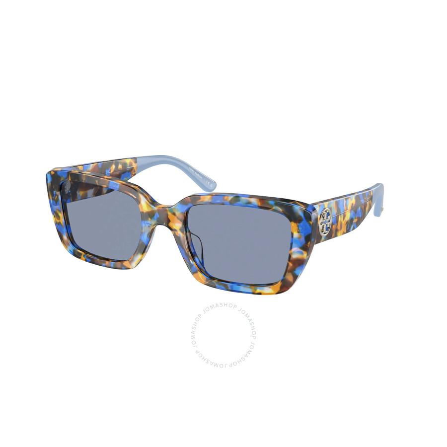 Tory Burch Blue Rectangular Ladies Sunglasses TY7190U 190580 51