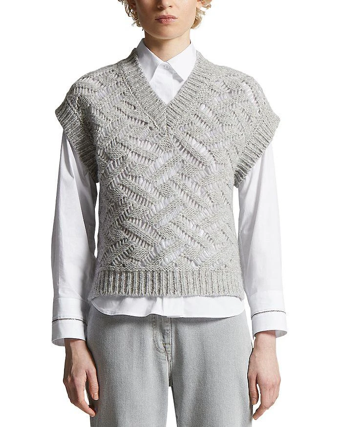 Peserico Textured Sweater Vest