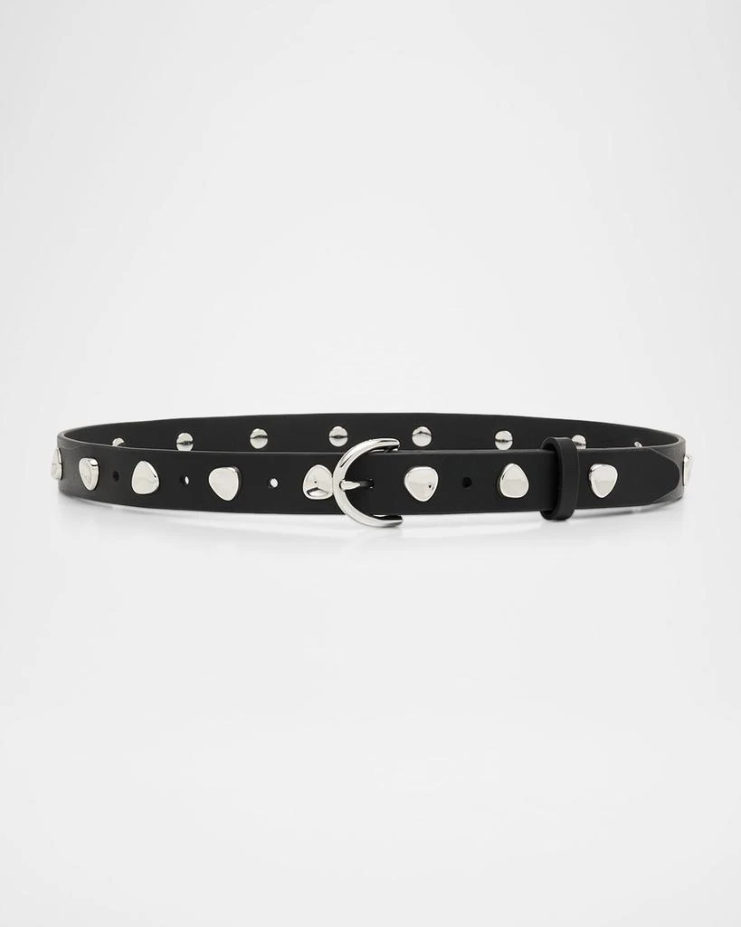 Rag & Bone Brynn Studded Leather Belt 1
