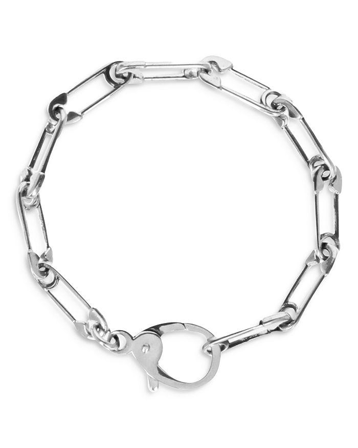 King Baby Sterling Silver Safety Pin Bracelet