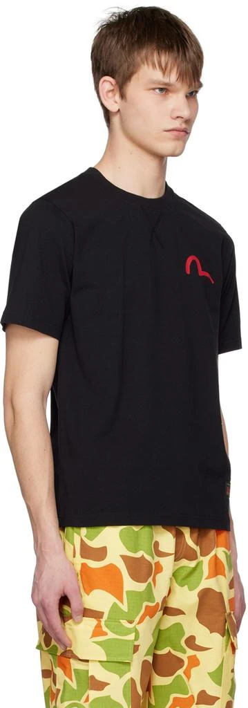 Evisu Black Printed T-Shirt 2