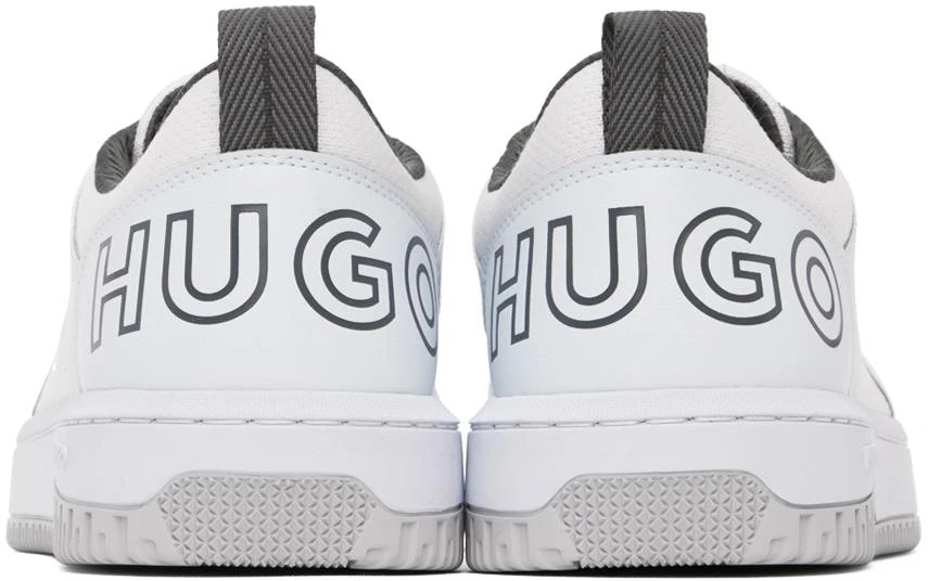Hugo Boss Off-White Mixed-Material Sneakers 2