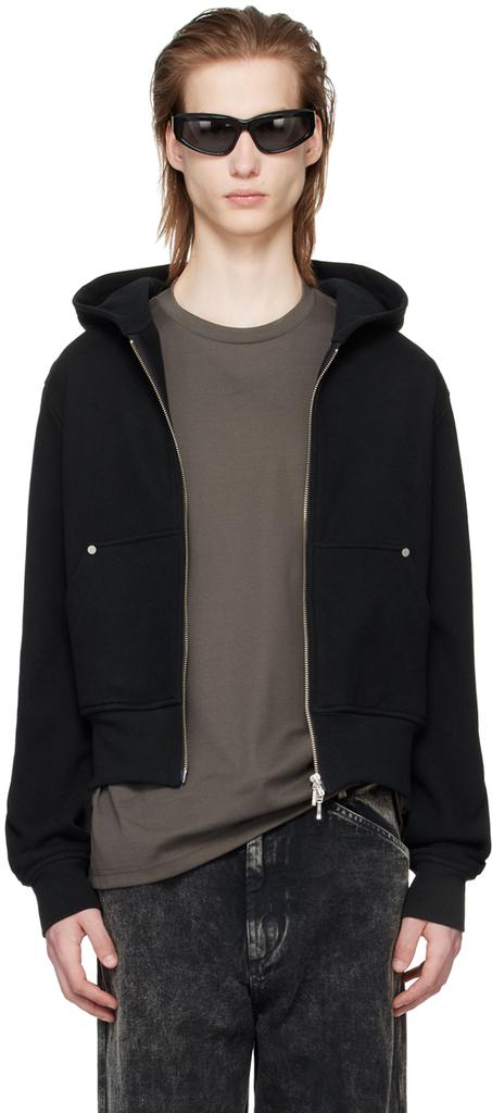 Omar Afridi Black Rivet Hoodie