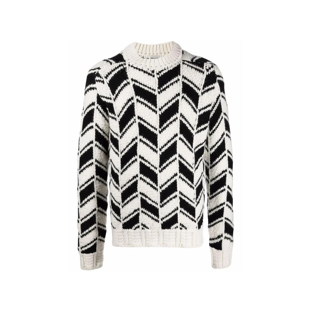 SAINT LAURENT Saint Laurent Chevron Motif Sweater 1