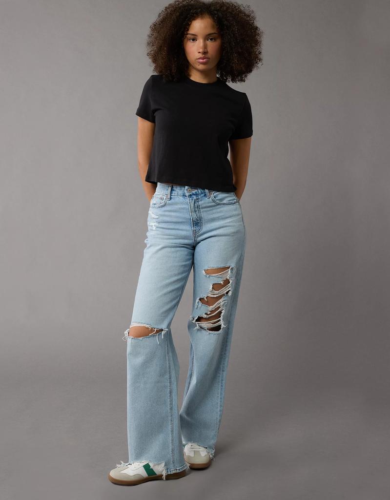 AE AE Strigid Curvy Ripped Super High-Waisted Baggy Straight Jean