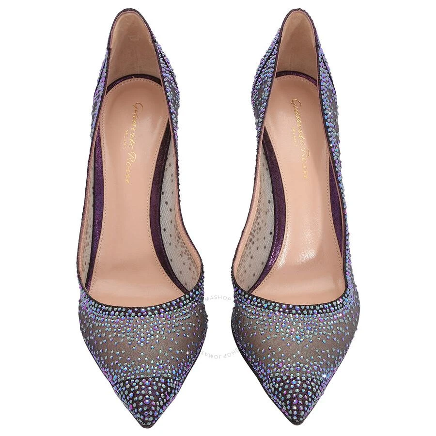 Gianvito Rossi Rania Crystal Mesh Pointed-Toe Pumps 3