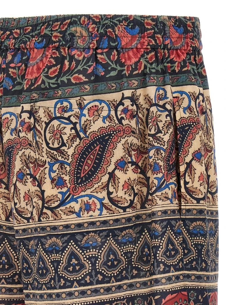 Valentino Valentino Paisley-Printed Button Detailed Shorts 4