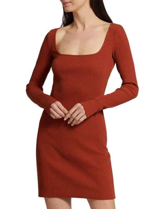 Vince Rib-Knit Mini Dress 1