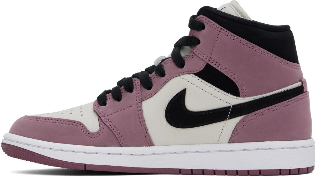 Jordan Off-White & Purple Air Jordan 1 Mid SE Sneakers 3