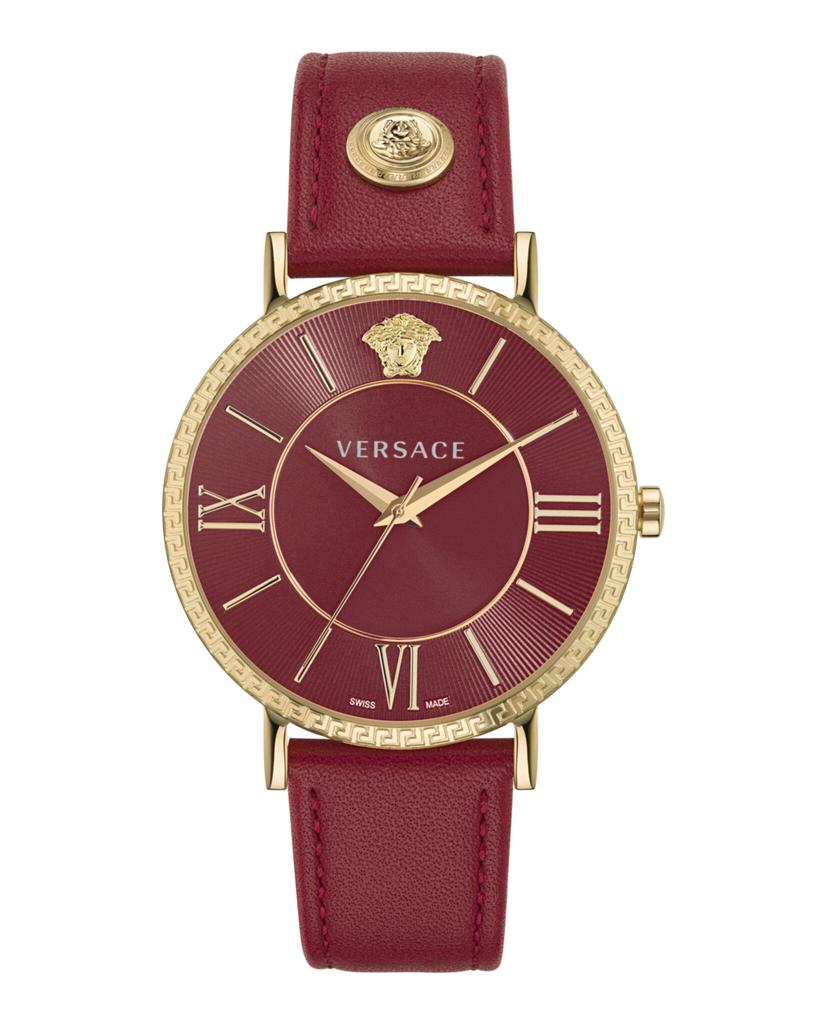 Versace V-Eternal Leather Watch