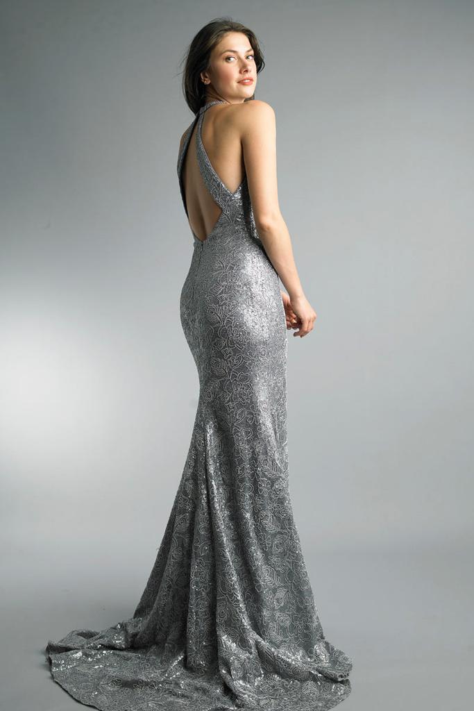 Basix Black Label Sleeveless Evening Dress