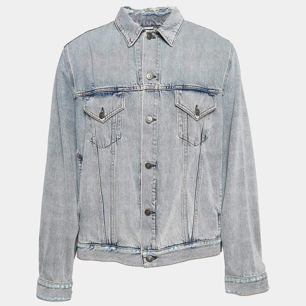 Gucci Gucci Blue Guccy Bear Flocked Denim Jacket XXL 1