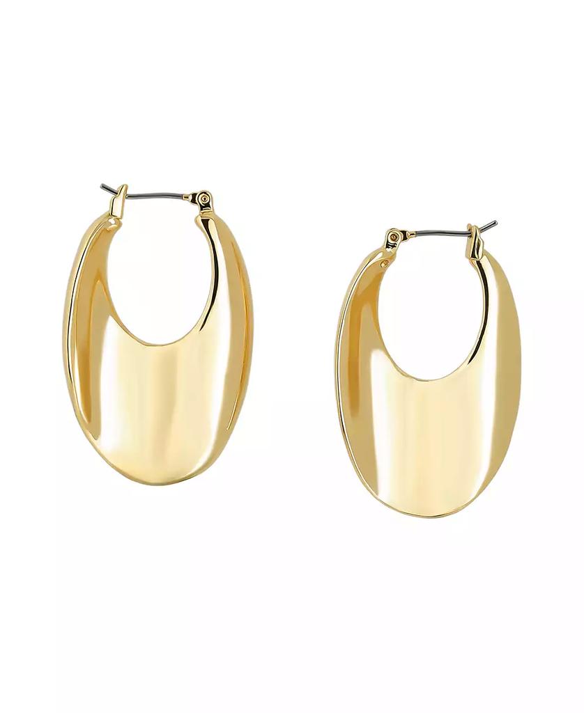 Robert Lee Morris Sculpted Oval Hoop Earrings
