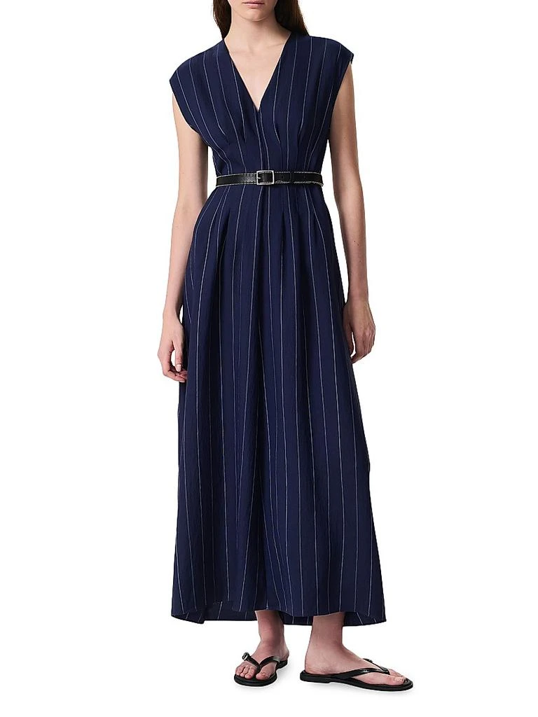 Rag 
Bone Ines Pinstripe A-Line Maxi-Dress 2
