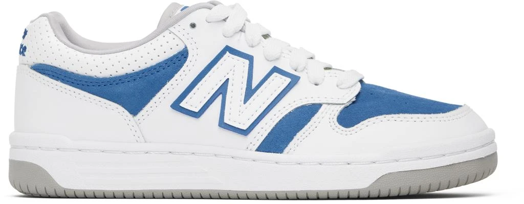 New Balance Big Kids White
Blue 480 Sneakers