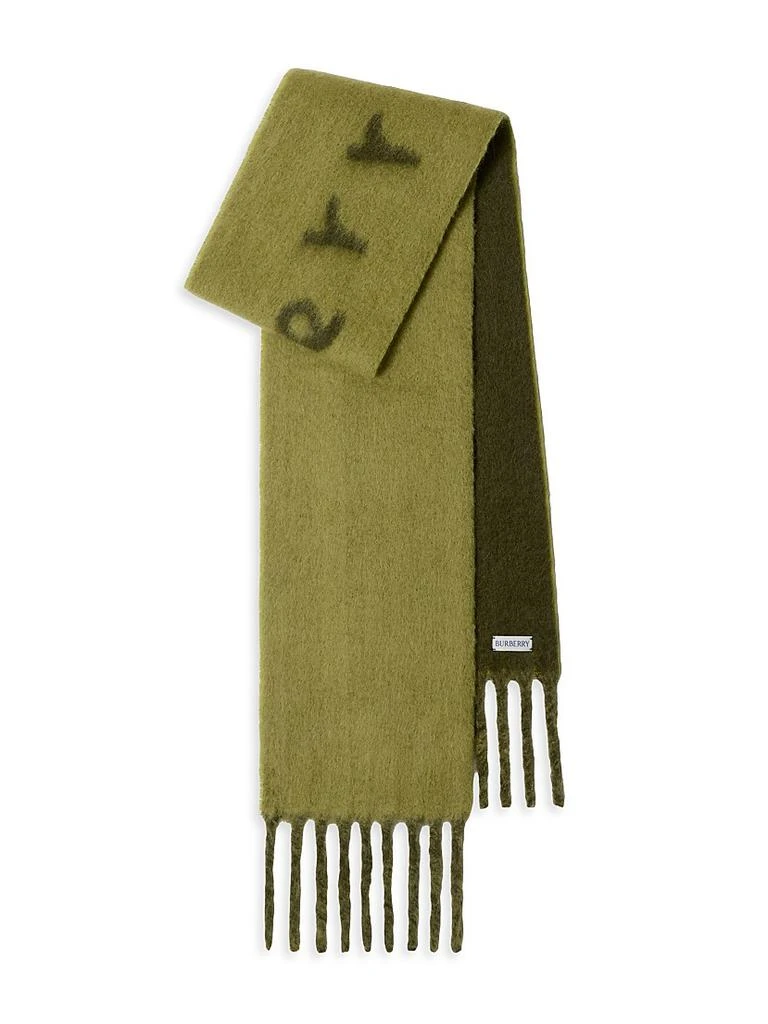 Burberry Mu Logo Alpaca-Blend Jacquard Scarf