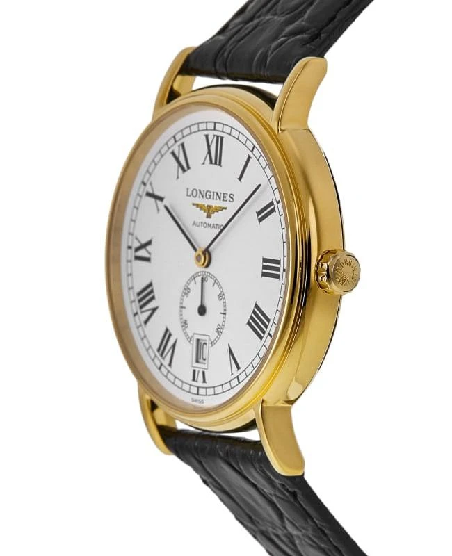 Longines Longines Presence Automatic White Roman Dial Leather Strap Men's Watch L4.805.2.11.2 3