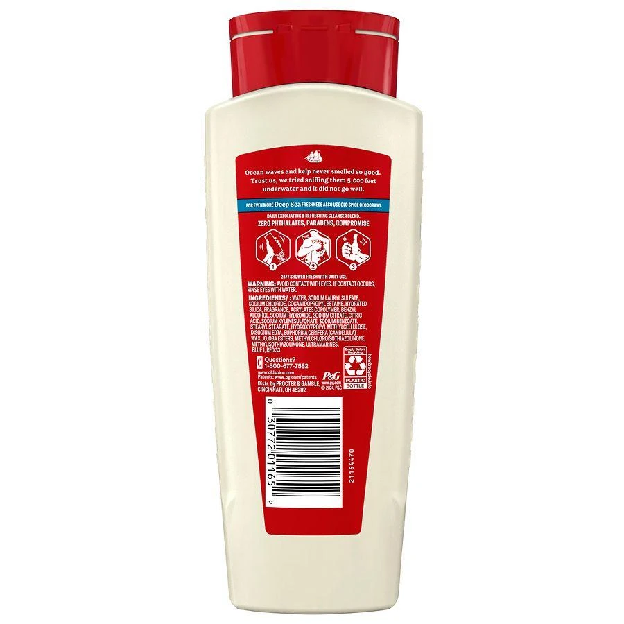 Old Spice Men's Body Wash Deep Cleanse, 24/7 Shower Fresh Deep Sea Minerals, Ocean Waves + Kelp 8