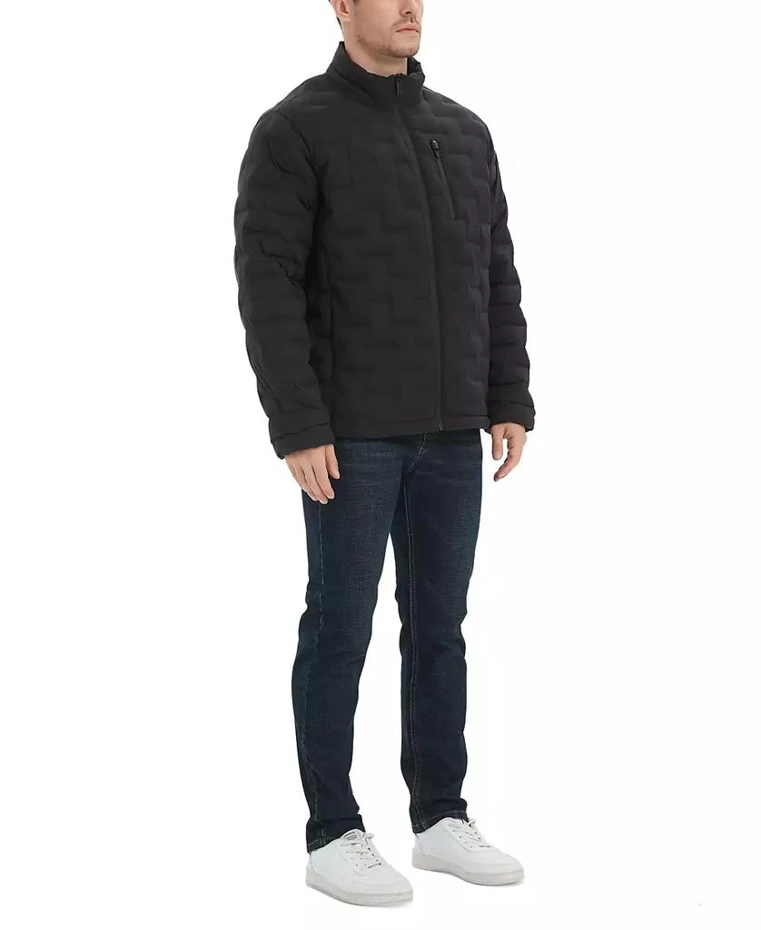 Outdoor United Men's Stretch Seamless Brick Quilted Full-Zip Puffer Jacket 6