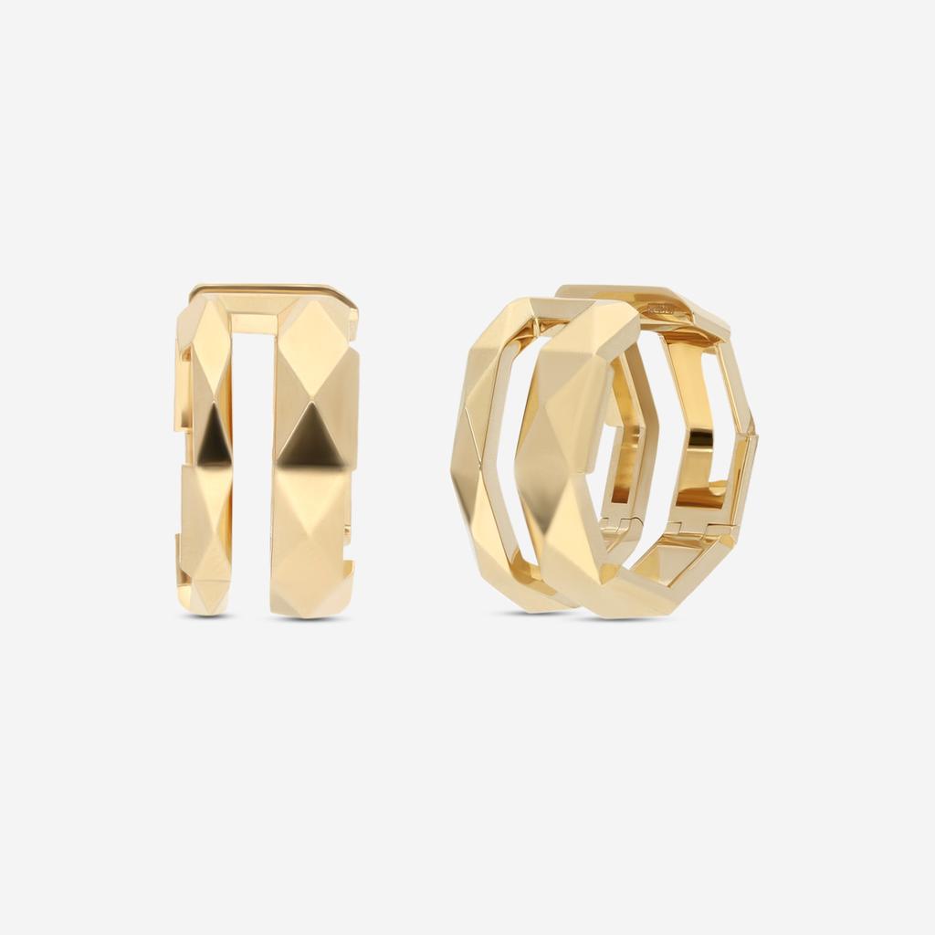 Gucci Gucci Link to Love 18K Yellow Gold Hoop Earrings YBD74564900100U
