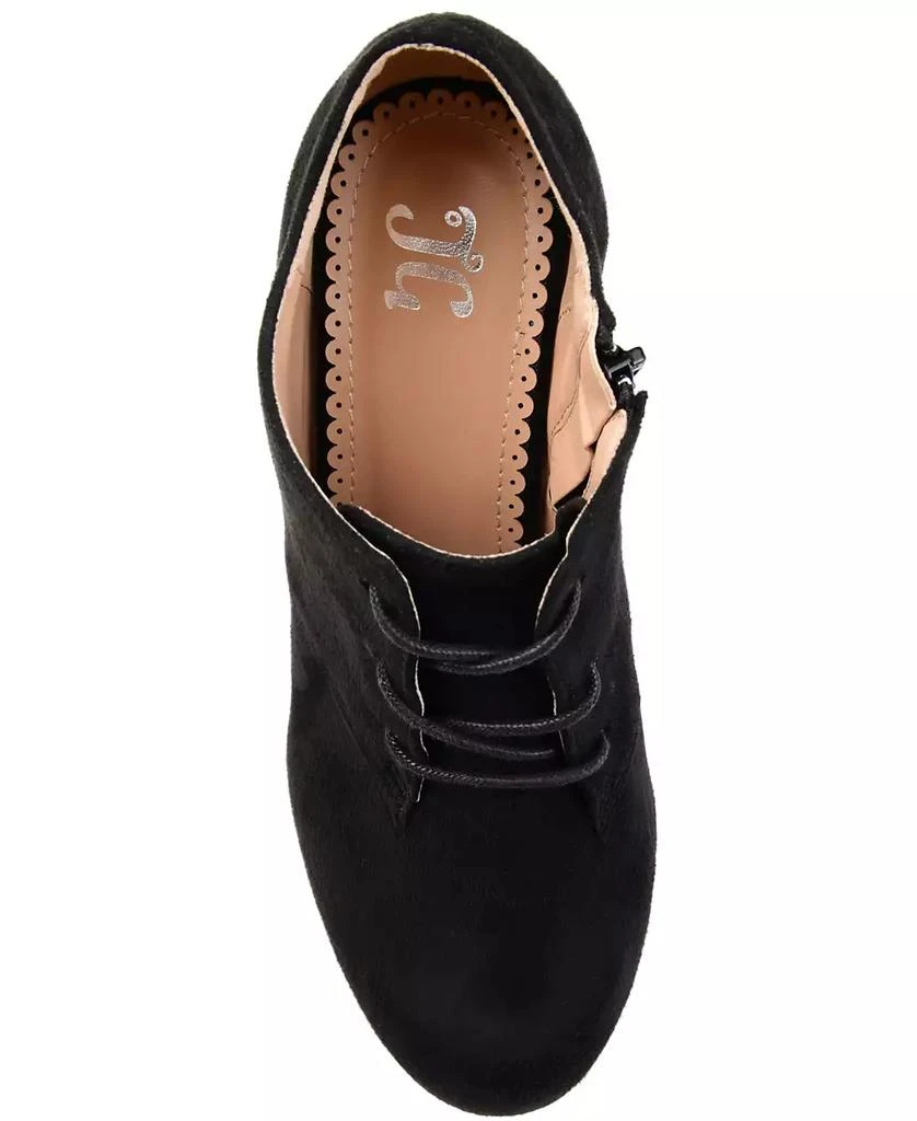 Journee Collection Women's Leona Wide Width Lace Up Dress Shooties 4