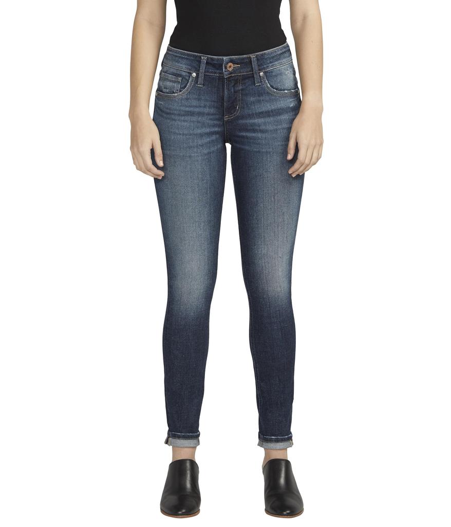 Silver Jeans Co. Girlfriend Mid-Rise Slim Leg Jeans L27129EAE480