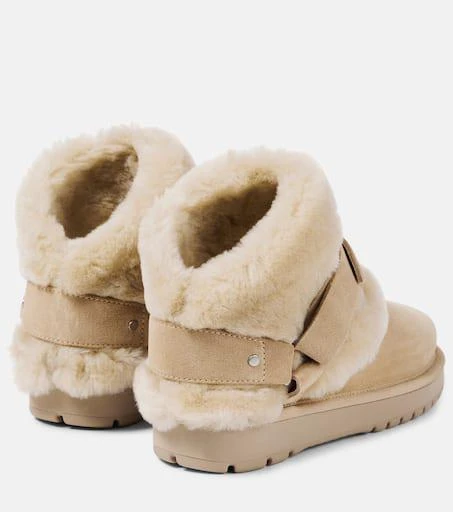 Burberry Shearling-trimmed suede ankle boots 3