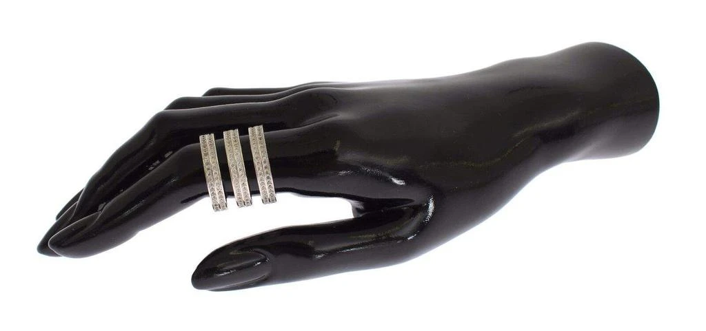 Nialaya Nialaya Authentic Clear CZ 925 Sterling Silver Ring 6