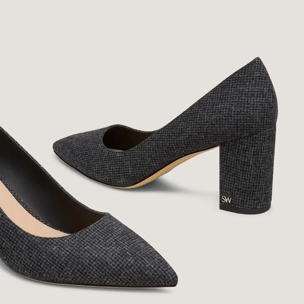 Stuart Weitzman Jones Block-Heel Pump 75 3