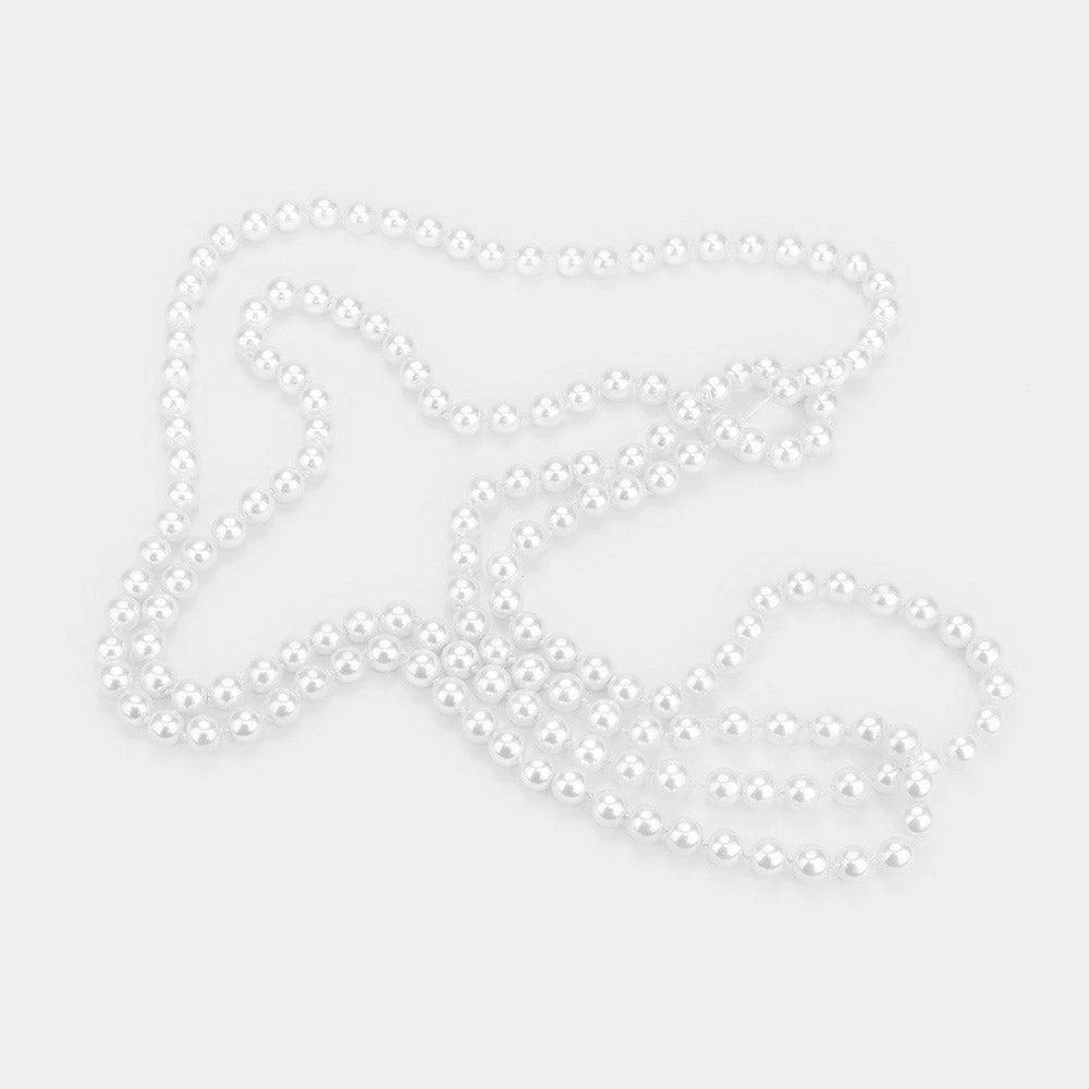 FASHNZFAB Pearl Long Necklace 2