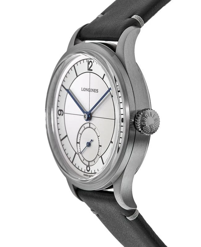 Longines Longines Heritage Classic Silver Dial Black Leather Strap Men's Watch L2.828.4.73.0 3