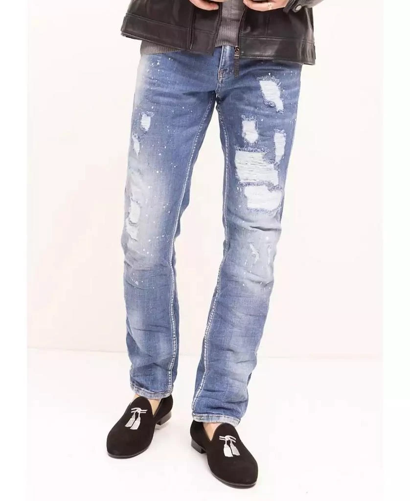 RON TOMSON Men's Modern Sanded Denim Jeans 1