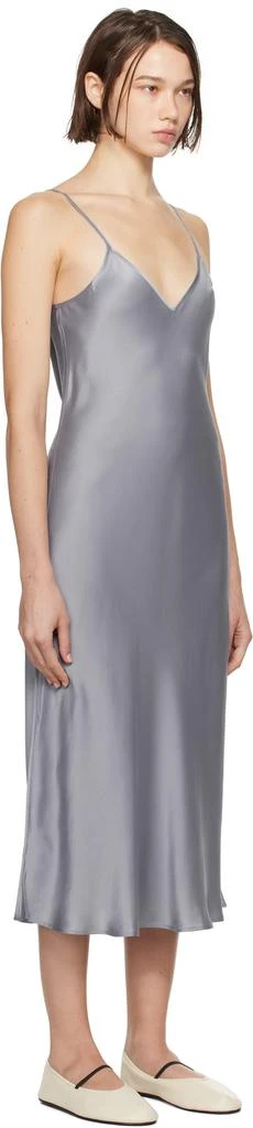 Silk Laundry Gray 90s Slip Dress 2