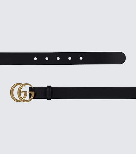 Gucci Leather belt with Double G buckle 4