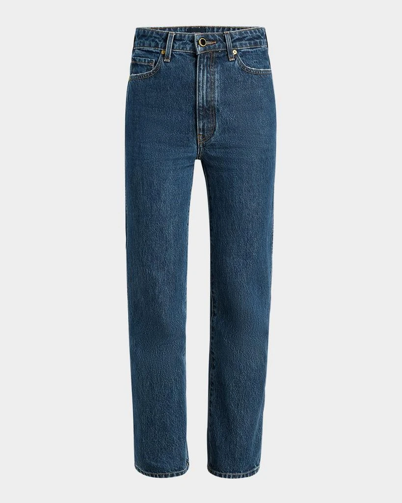 Khaite Abigail High-Rise Straight-Leg Jeans 1