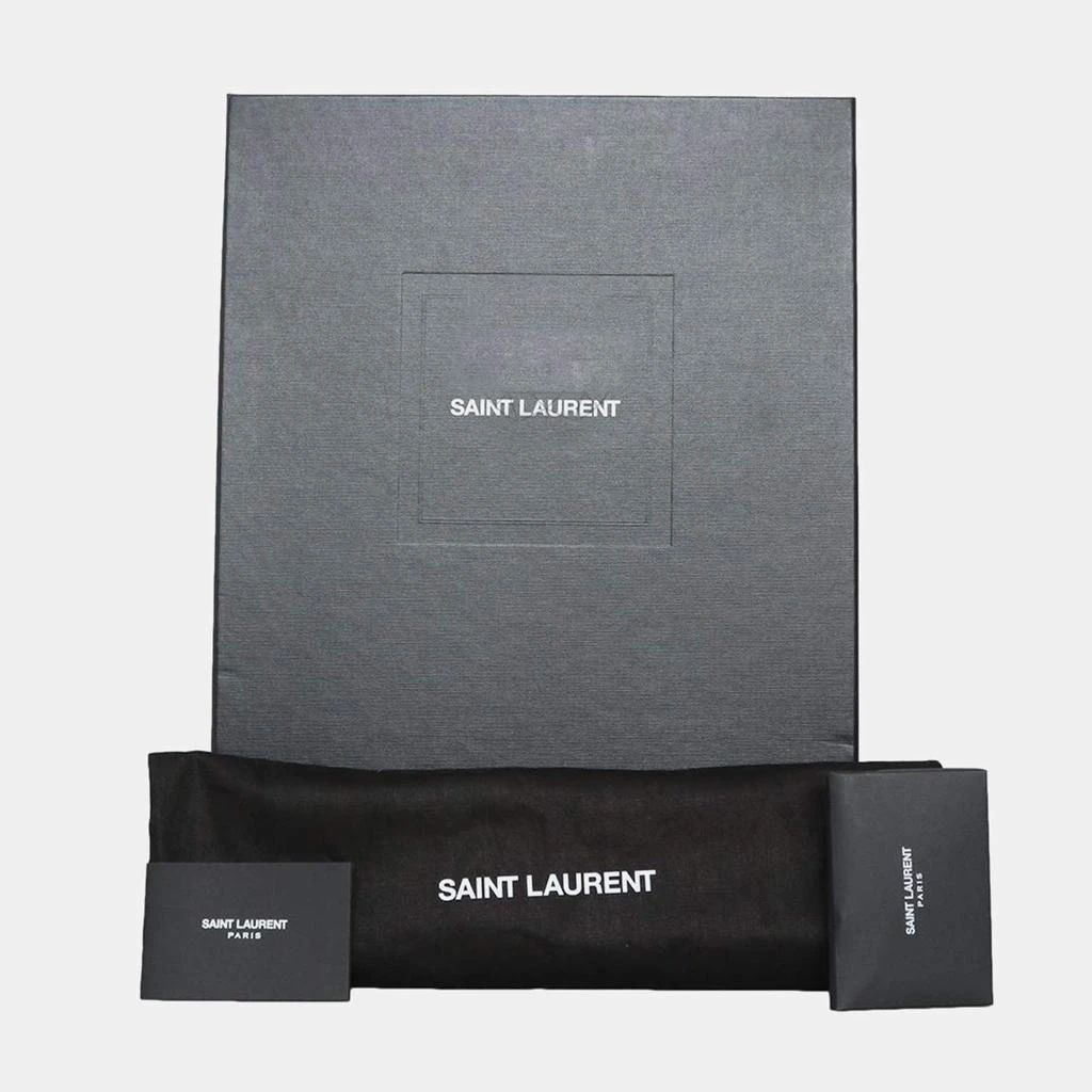 Yves Saint Laurent Saint Laurent Black Monogram Leather Clutch 6