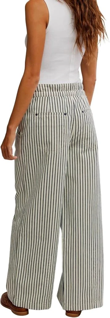 Free People Dakota Cinched Railroad Jeans In Washed Railroad 2