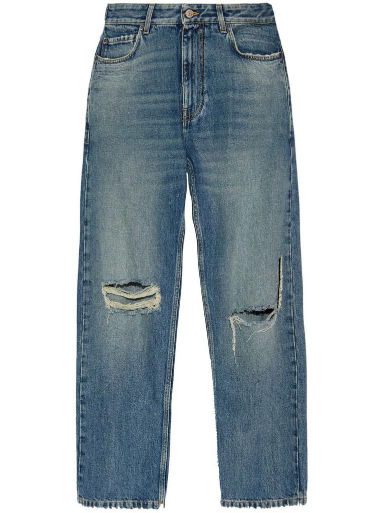 Balenciaga Balenciaga Ripped Jeans Loose Fit Clothing