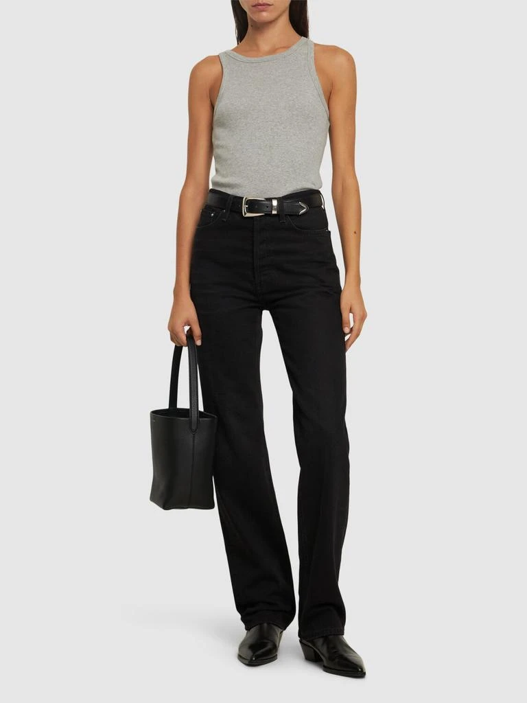 Nili Lotan Jennifer Ribbed Cotton Tank Top 1