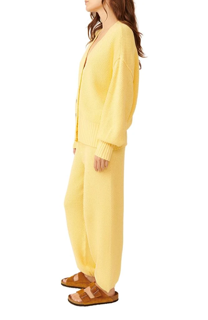 Free People Hailee Waffle Stitch Cardigan & Pants 3