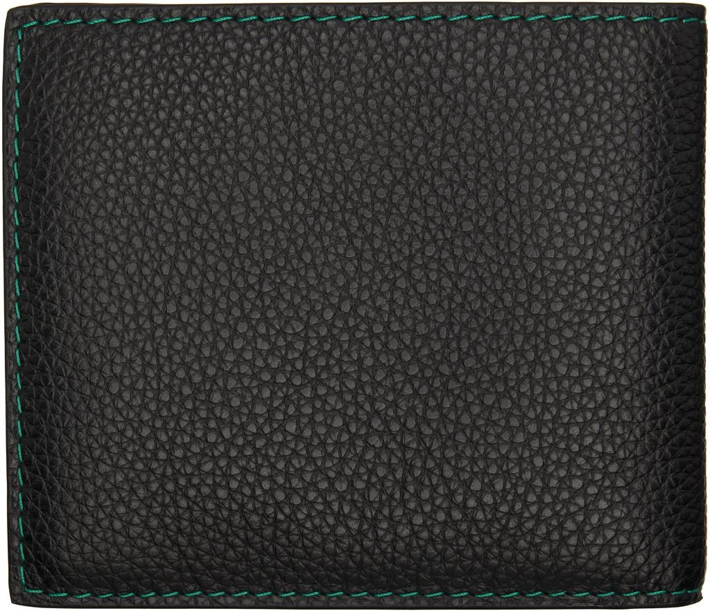 Marni Black Contrast Stitching Leather Bifold Wallet 2