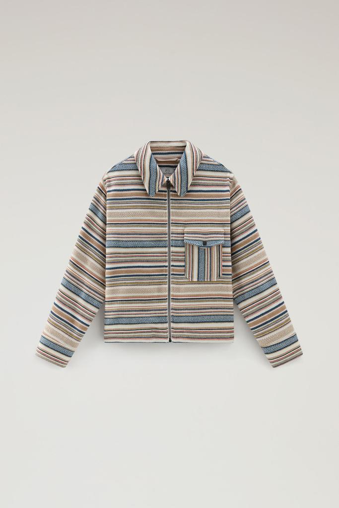 Woolrich Gentry Overshirt in Manteco Recycled Cotton Blend - Women - Multicolor