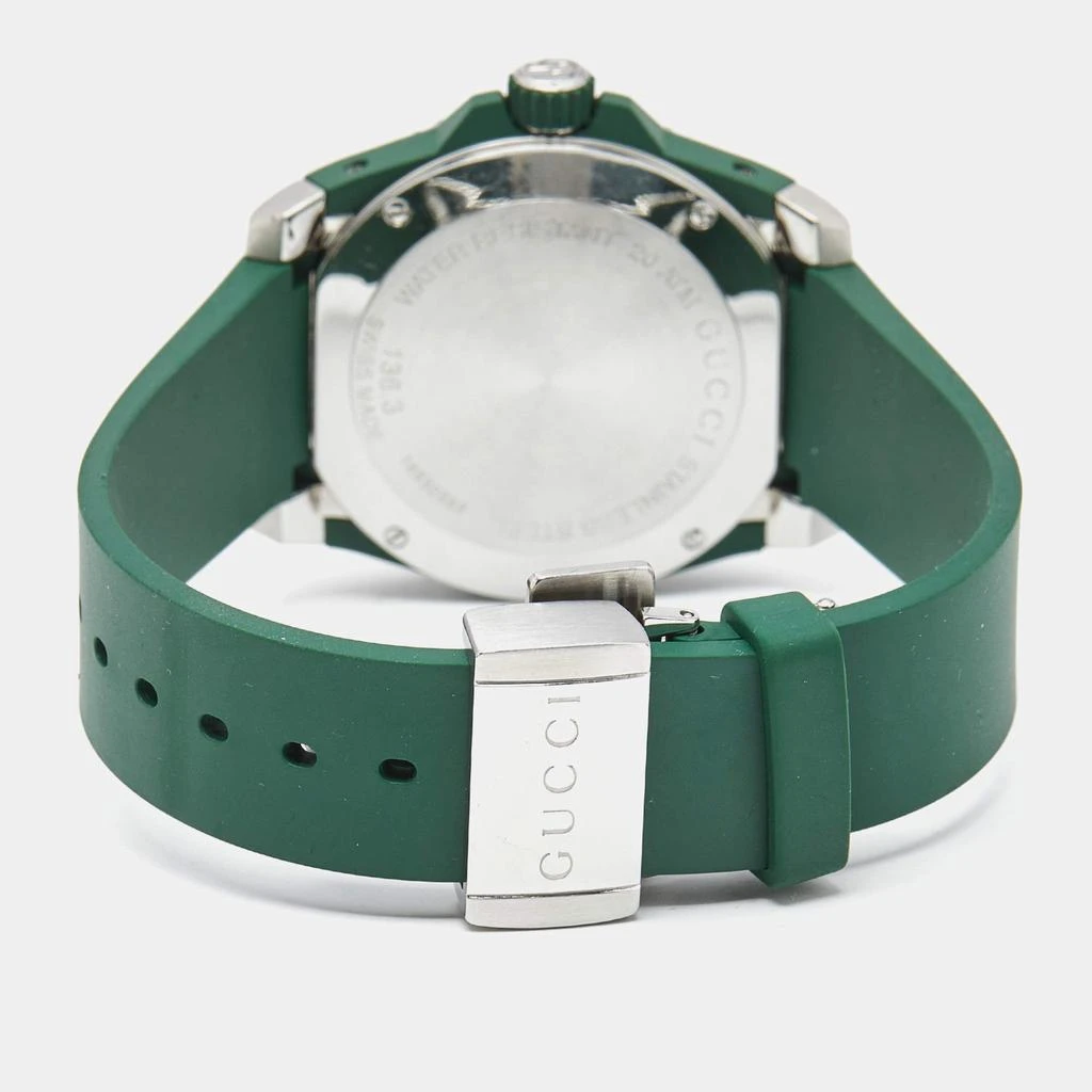 Gucci Gucci Black Stainless Green Rubber DIve YA136310 Men's  Wristwatch 40 mm 4