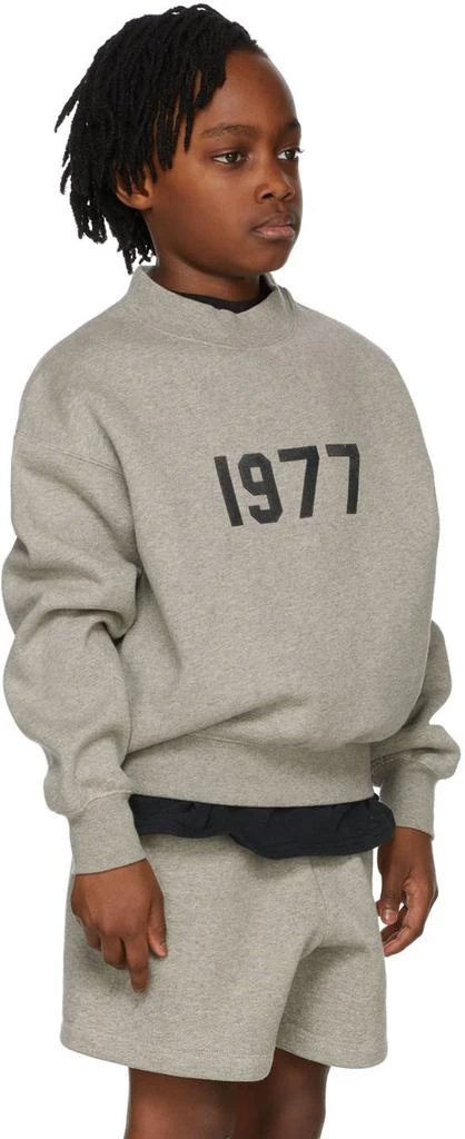 Essentials Kids Grey '1977' Sweatshirt 3