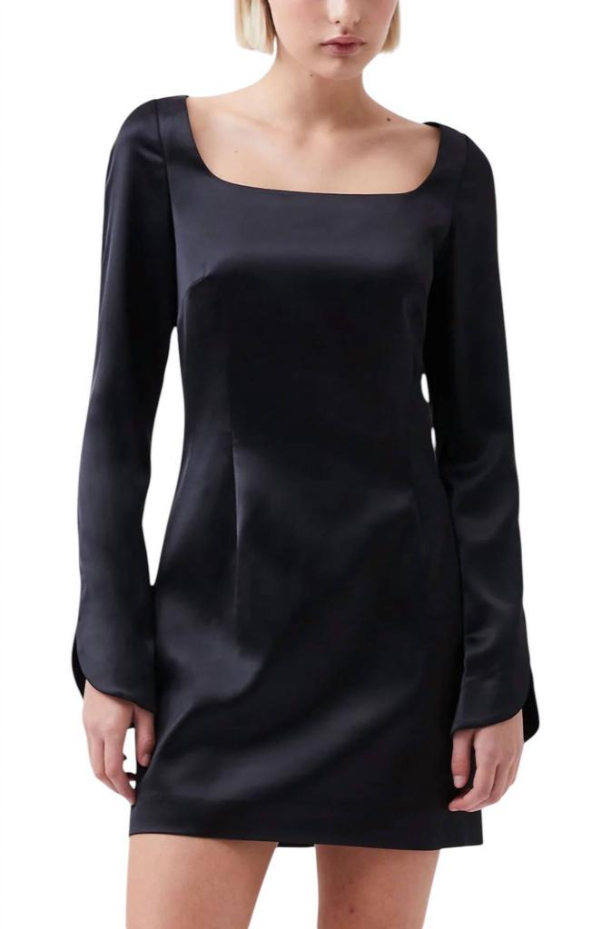 French Connection French Connection - Structured Bat Long Sleeve Scoop Dress