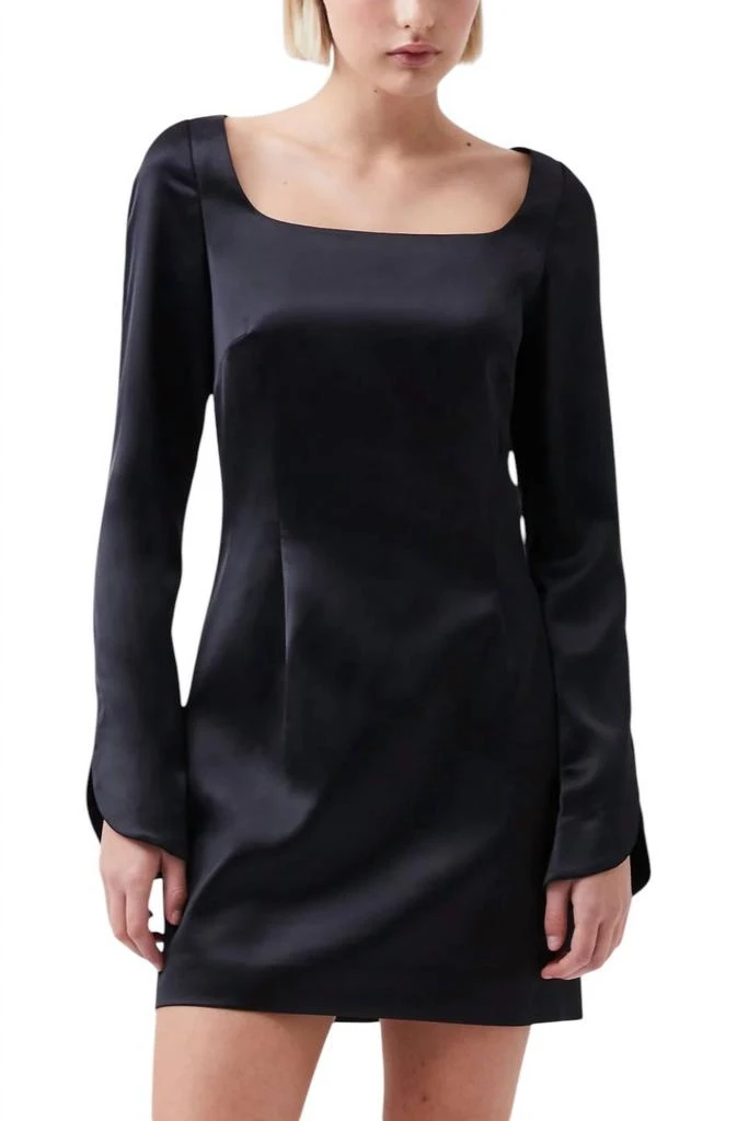 French Connection French Connection - Structured Bat Long Sleeve Scoop Dress 1