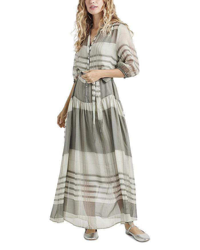 Splendid Chance Printed Tie Waist Maxi Dress 1